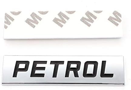 NH ONE Petrol Car Emblem Badge, 3D Metal Letters, Metal Monogram - (CROME & Black)