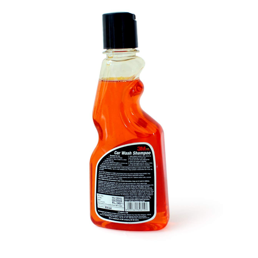3M Car wash Shampoo (250 ml) | High Foam for Deep Cleaning | Remove Tough Dirt | Safe on Paint | pH Neutral