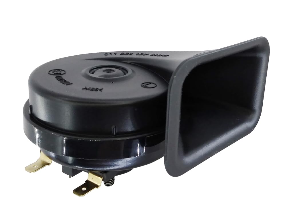 Hella Midnight Black TE10 12v Horn, 410/490Hz