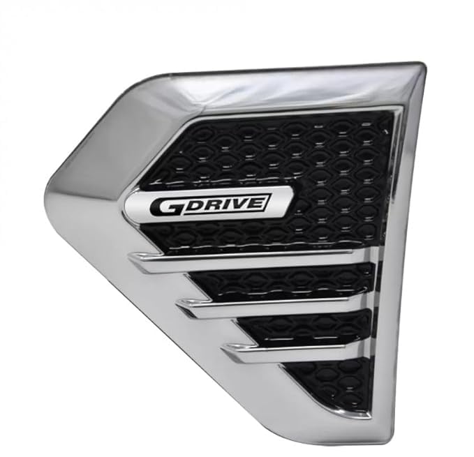 Chrome Side Vent Decal – Universal Fit | Peel-and-Stick Aerodynamic Car Styling (Set of 2)