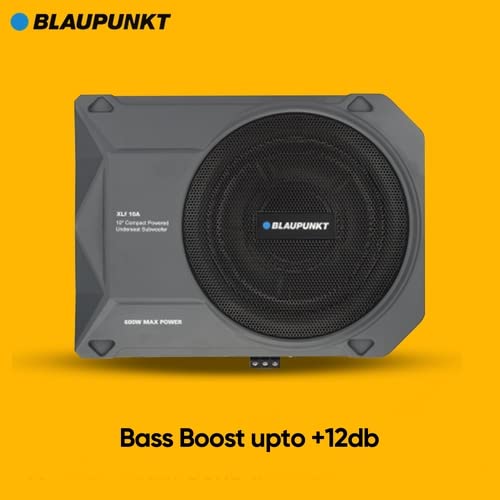Blaupunkt XLF 10A 10″ Compact Active Under-Seat Subwoofer – 150W RMS / 600W Peak | Powerful Bass, Space-Saving Design