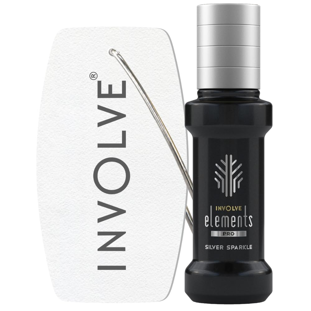Involve your senses Elements Pro - Silver Sparkle - 30 ml - Premium Spray Air Perfume Spray With Hanging Card |200 + Sprays | car perfumes and fresheners