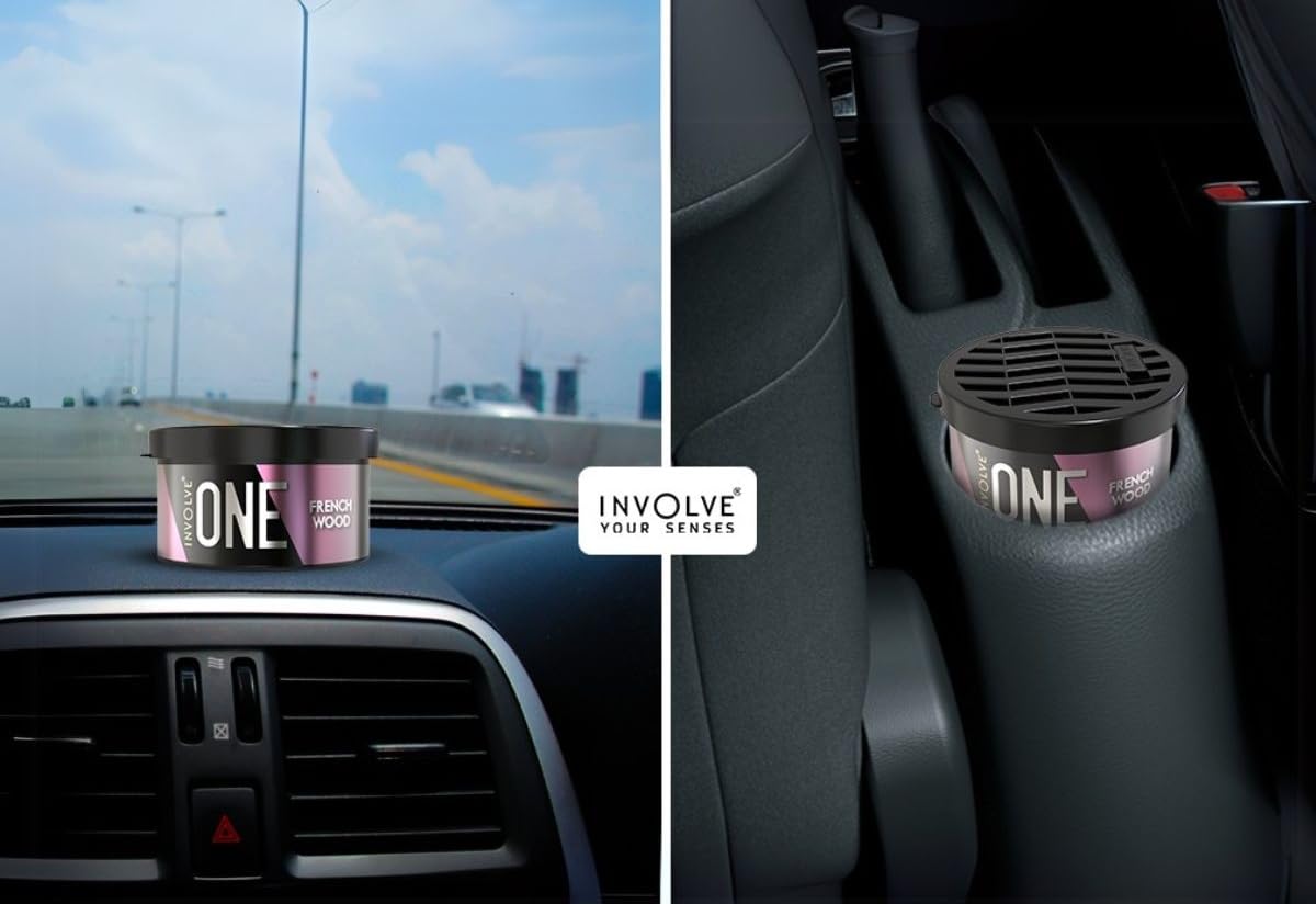 Involve Your Senses One French Wood Organic Car Perfume, Strong Fiber Air Freshener to Freshen'up Your Car | car fresheners | Long lasting fregrance