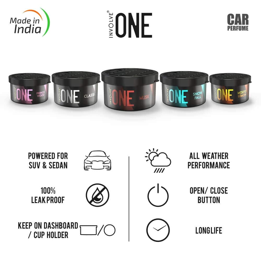 Involve Your Senses One French Wood Organic Car Perfume, Strong Fiber Air Freshener to Freshen'up Your Car | car fresheners | Long lasting fregrance