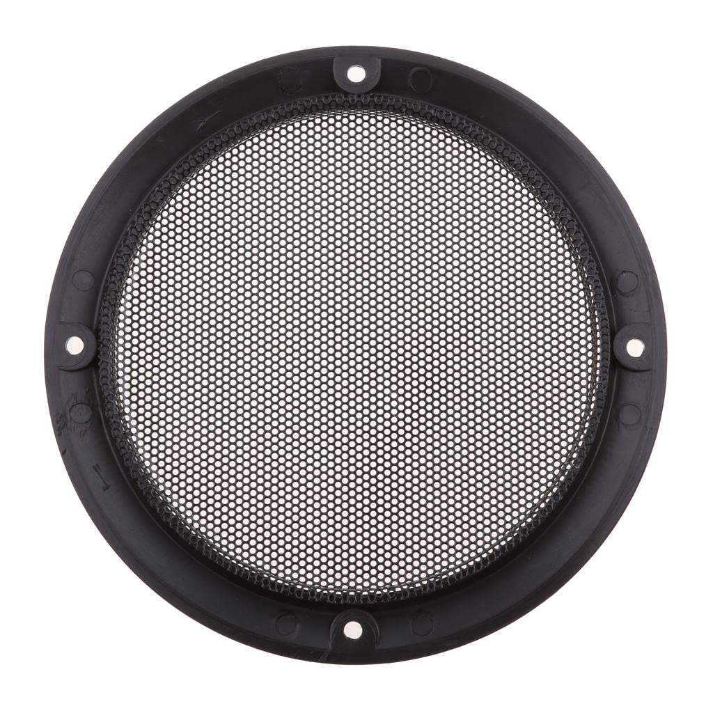 Speaker Grills 6.5 Inch Cover Case with Speaker Mounting Car Audio - Black (1 Pair)
