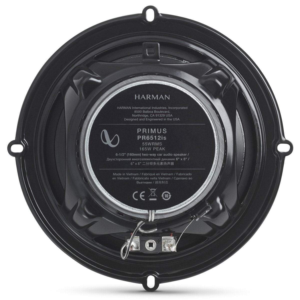 Infinity Primus PR6512ISHI 6.5" Coaxial Car Speakers | 55W RMS | 165W Peak | Premium Sound Upgrade