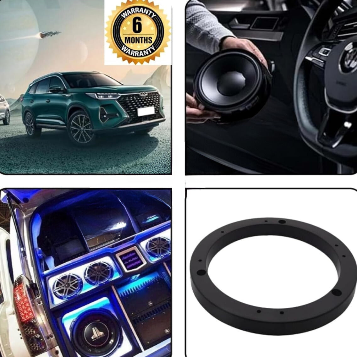 Car Speaker Rings Rain Guard, Water Guard 6" Inches,6.5" Inches Universal Car Speaker Rings (6 Month Manufacture Warranty)