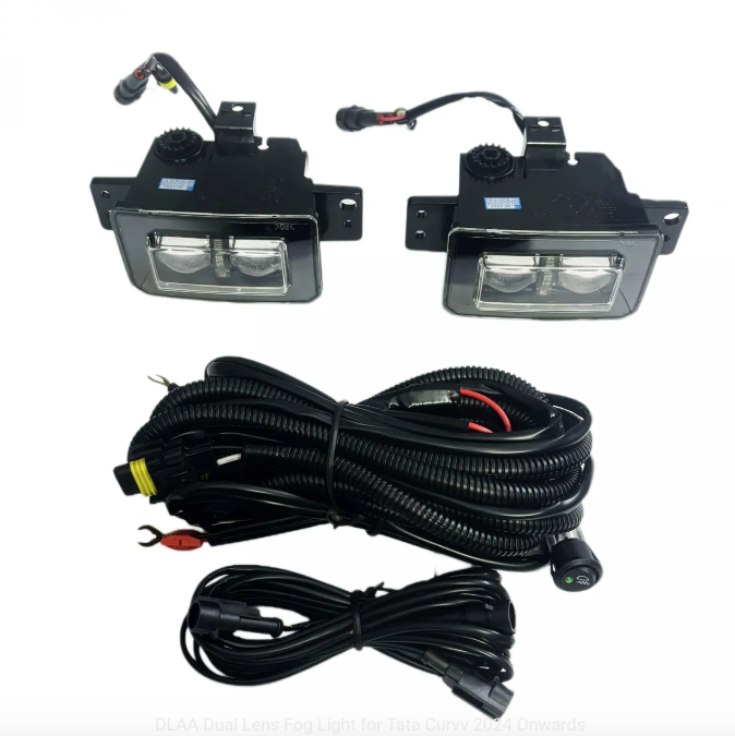 DLAA Dual-Lens Bi-LED Fog Light for Tata Curvv 2024+ | LED Upgrade