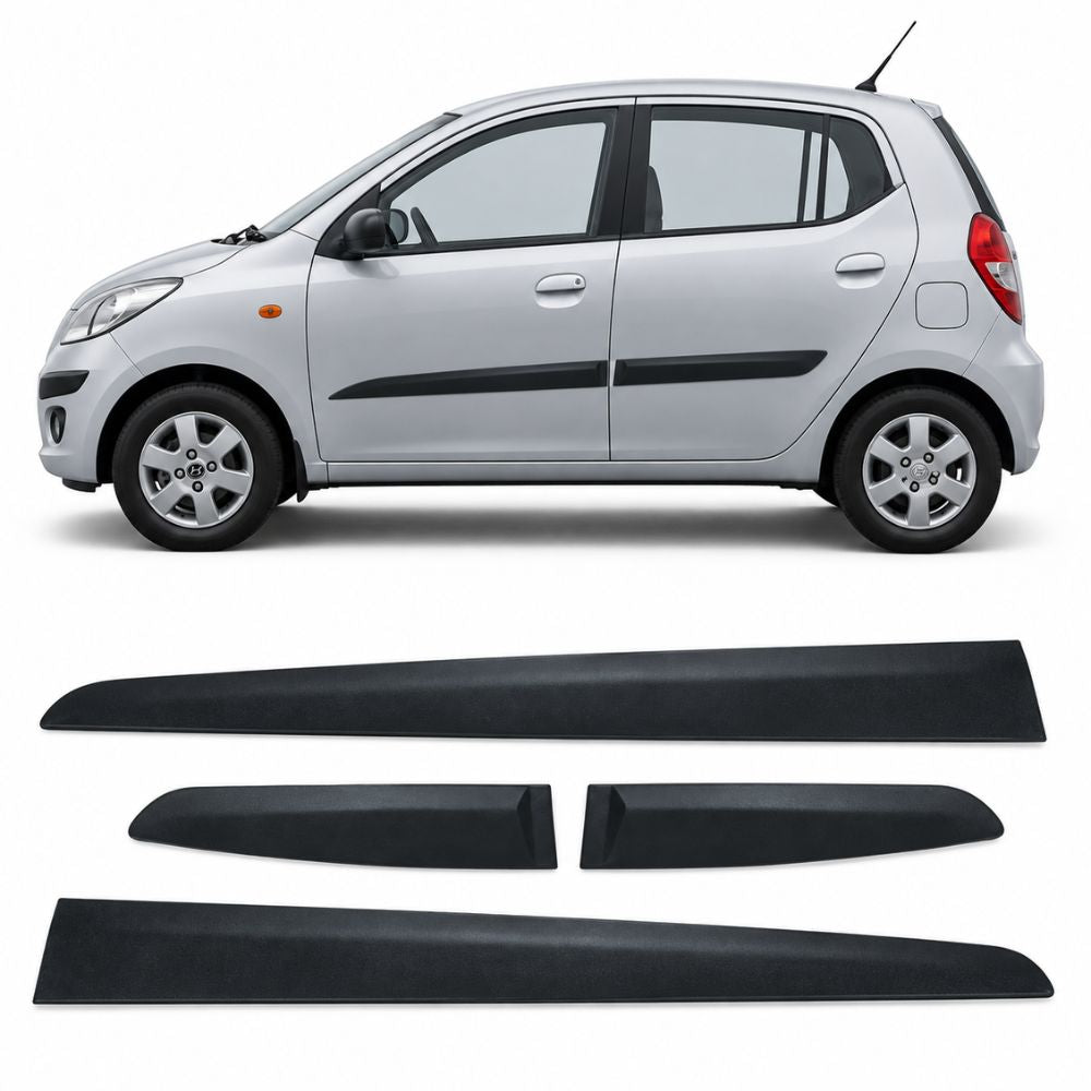 Techo Black Door Beading for Hyundai i10 2007-2010 | OEM Design | Set of 4