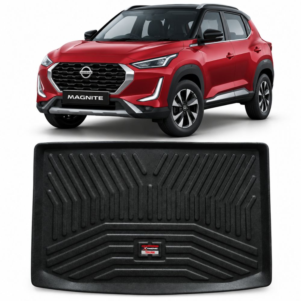 Techo X-Treme Custom Fit TPE Trunk Mat for Nissan Magnite 2021+ | Tray Design | Raised Edges | Waterproof | All-Weather Boot Protection