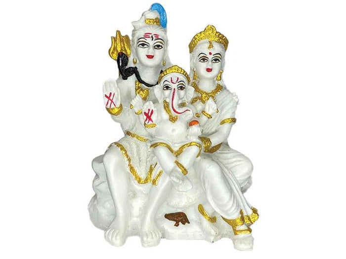 Shiva Parivar Idol for Car Dashboard | Spiritual Dashboard Decor