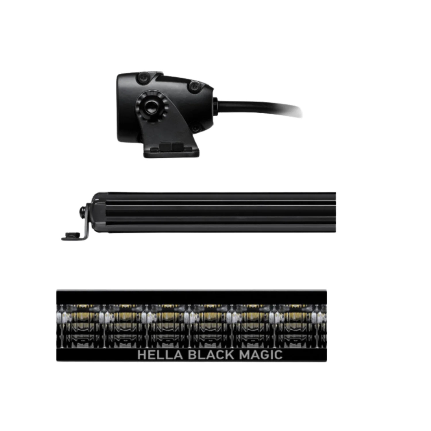 HELLA 20" Slim Lightbar Driving Beam β Universal 12/24 V LED Light Bar (Black Magic Series) for Cars & SUVs