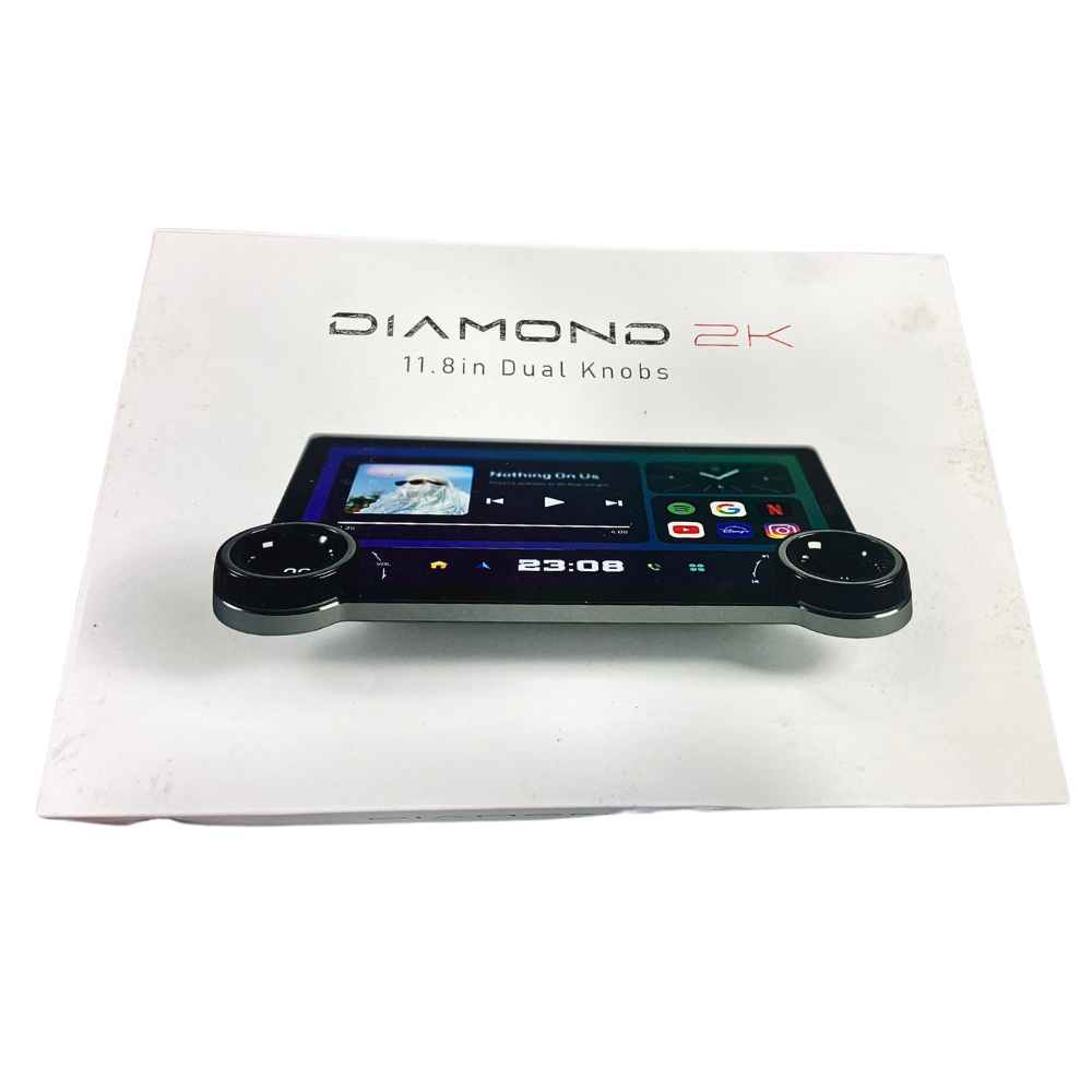 Diamond 2K Car Android System | 11.8 Inch Ultra-Clear Display | 4GB RAM + 64GB Storage | Wireless CarPlay & Android Auto | Universal Car Stereo | 2 Years Warranty
