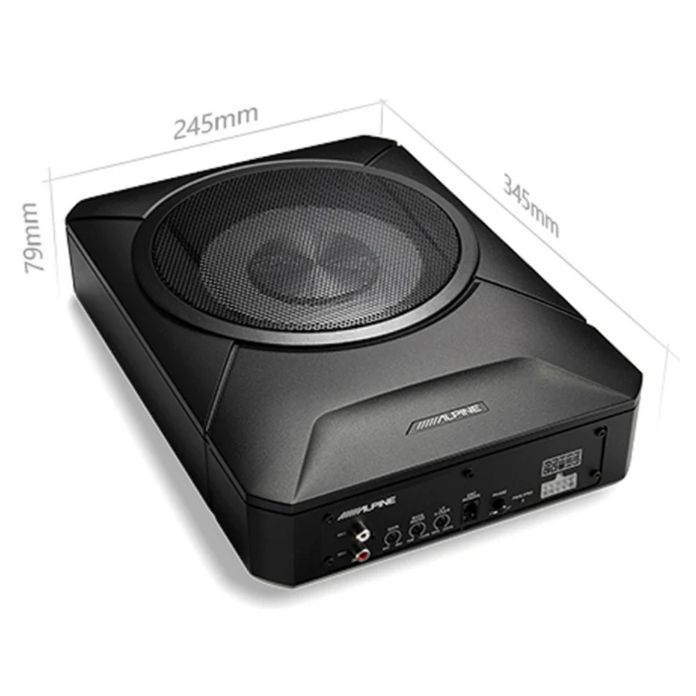 Alpine PWE-S800 8″ Compact Underseat Subwoofer (120W RMS / 240W Peak)