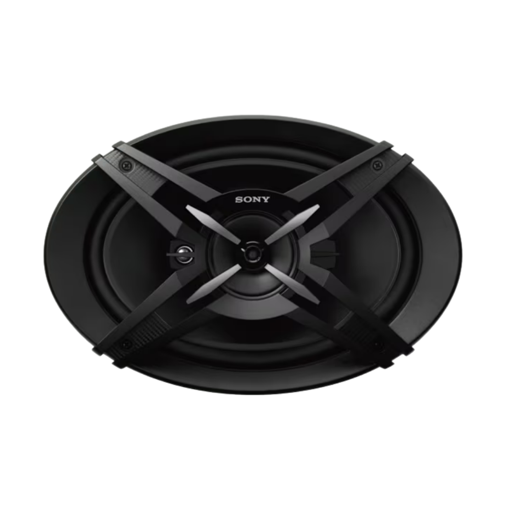Sony Car Speaker XS-FB693E 16 cm x 24 cm (6 inch x 9 inch) 3-Way Coaxial Speakers (Black), Peak Power - 420W, RMS Power - 60W, Rated Power - 50W