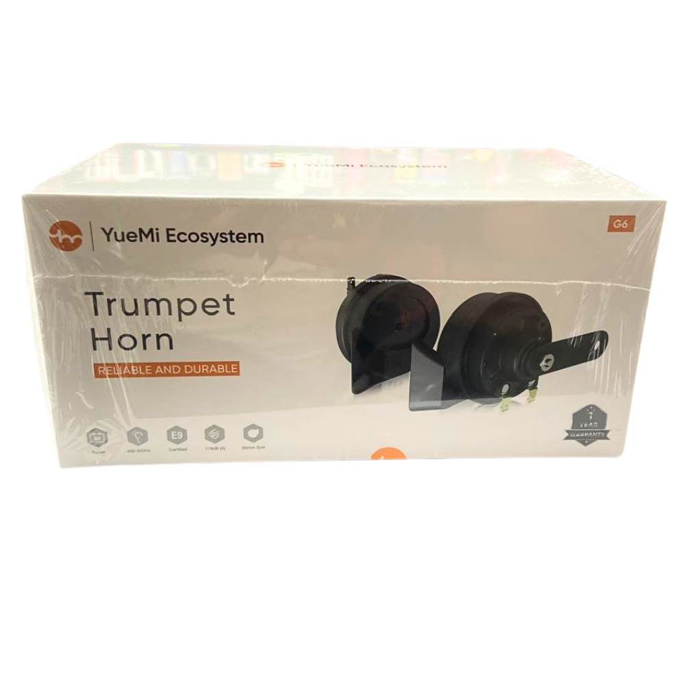 YueMi G6 Trumpet Horn – 12V | 118 dB Powerful Sound | E9 Certified