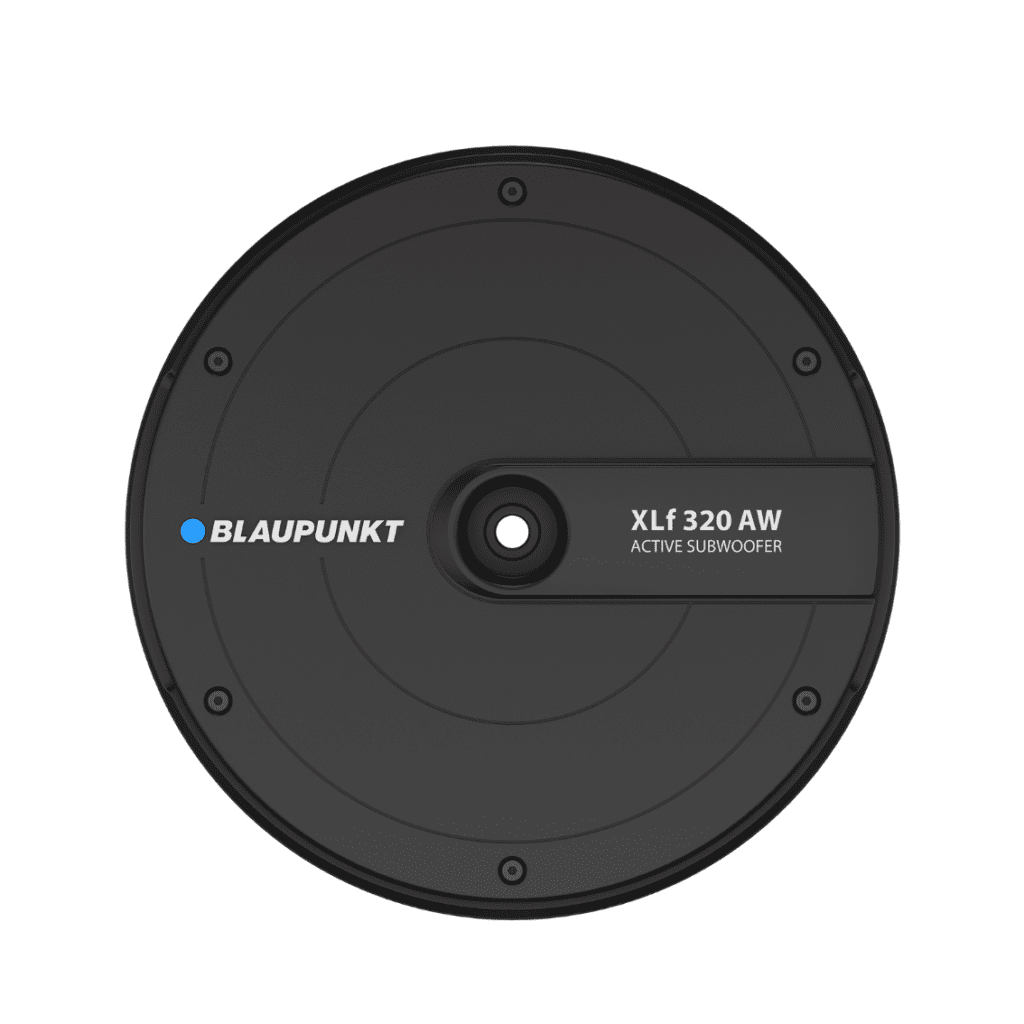 Blaupunkt XLf-320AW Active Spare-Wheel Subwoofer – 320W RMS | Premium Car Bass Upgrade