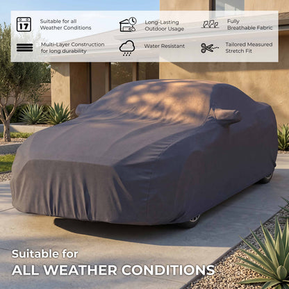 GFX Car Body Cover for Kia Sonet 2020 Onwards | Water-Resistant | Breathable Material | UV & Dust Protection | Edge-to-Edge Fit