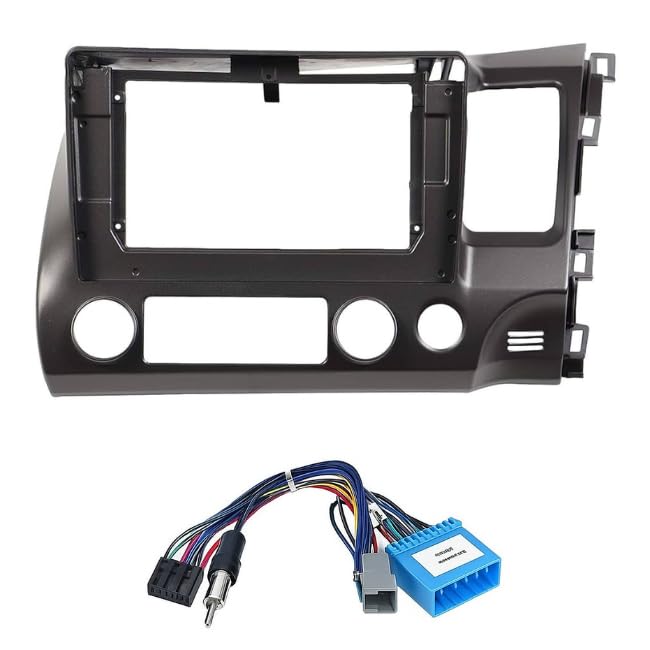 10 inch Android stereo dashboard frame for Honda Civic 2006-2011 with power cable