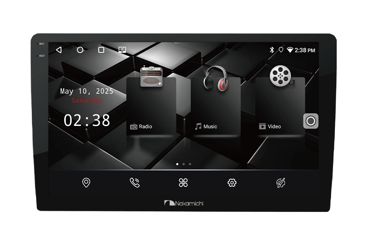 Nakamichi NAM5260 Pro – 9″/10.1″ Android Touchscreen Head Unit | 2 GB/32 GB | Car Multimedia Receiver
