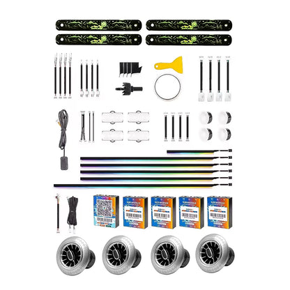 Cardi K4 Ambient Light Kit for Mahindra Thar Roxx (2024 Onwards) | 26-Piece Premium Interior Ambient Lighting System