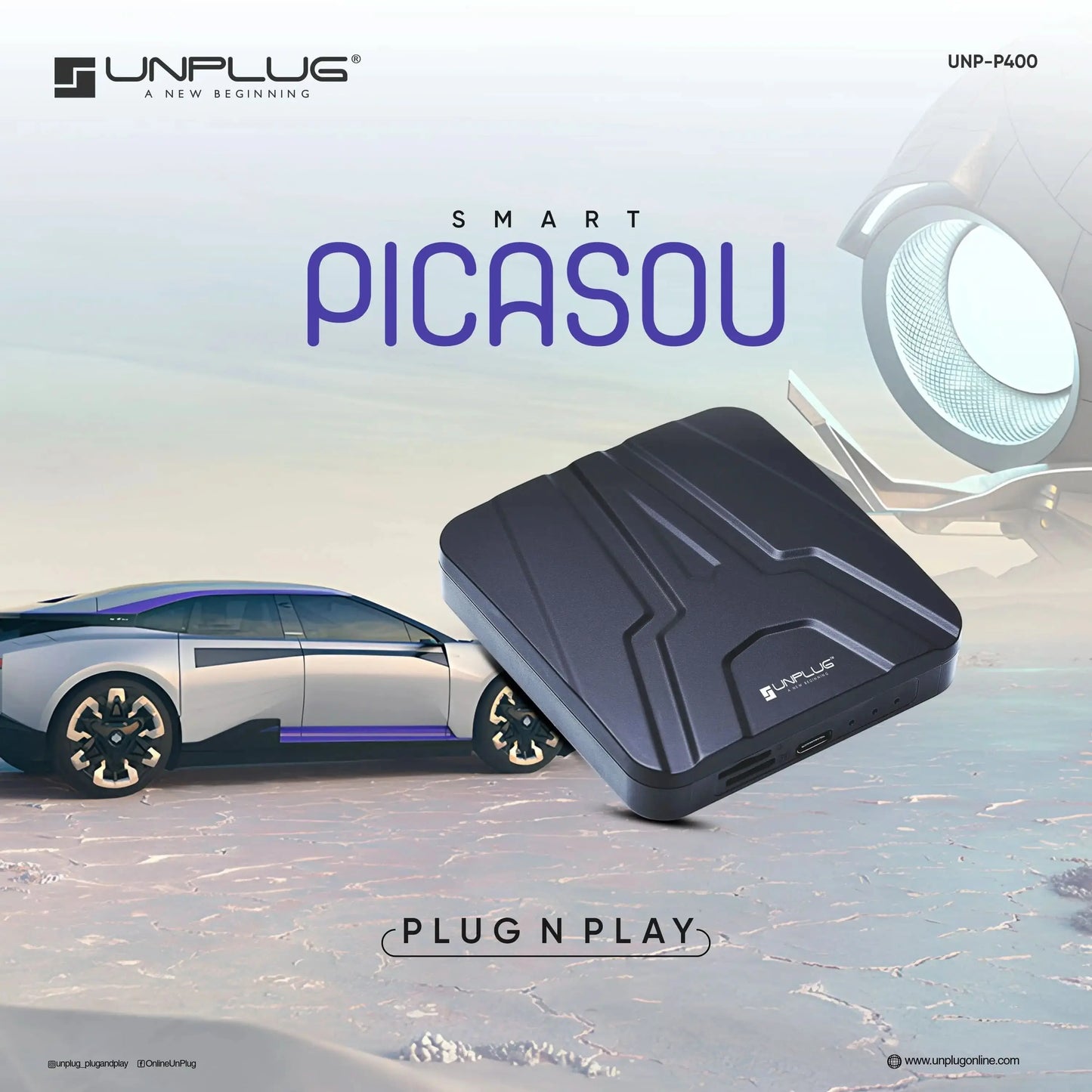 Unplug Android AI Box Picasou | Convert OEM Stereo to Android System | 4GB RAM + 64GB Storage