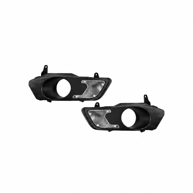 3-Inch Projector Fog Lamp Bracket with Indicator Cut for Volkswagen Ameo 2016 Onwards | Adjustable Clamps | Easy Installation | Set of 2
