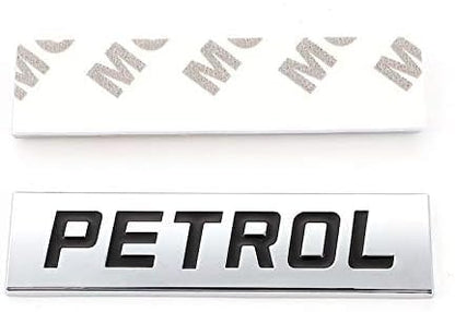NH ONE Petrol Car Emblem Badge, 3D Metal Letters, Metal Monogram - (CROME & Black)