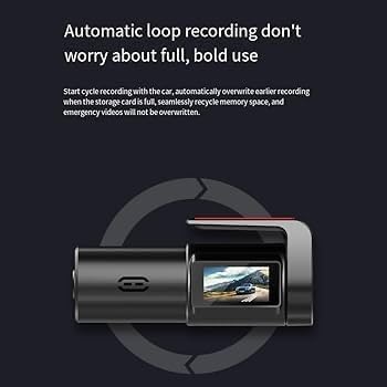 BLUZON Front Camera WiFi Dash Cam for Cars | Full HD 1080P | Wi-Fi App Connectivity