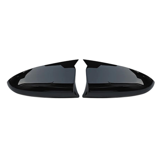 Batman Style Mirror Covers | Compatible with Hyundai Alcazar, Creta, Venue, Exter, i20 & Verna | Gloss Black | Set of 2