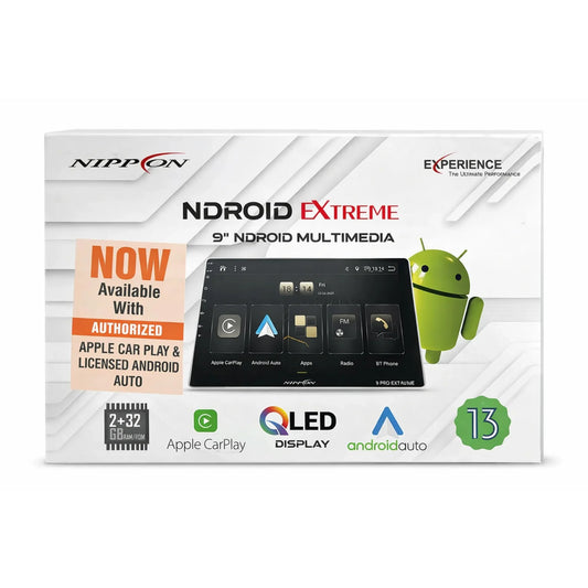 Nippon Android Stereo 9 Pro Extreme (2GB RAM + 32GB ROM) | Wireless Apple CarPlay & Android Auto | 360° Camera Support