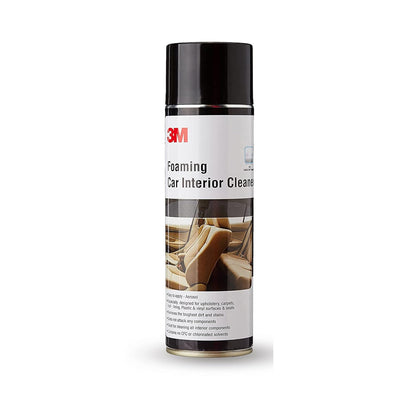 3M foaming car interior cleaner 580g used for removing tough stains and dirt from upholstery leather and fabric surfaces inside cars for deep cleaning and freshness