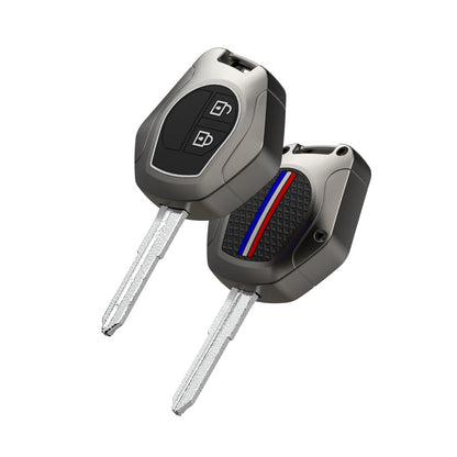 NH ONE Car Key Metal Case Premium Design, Compatible with Maruti Suzuki 2-Button Remote Key