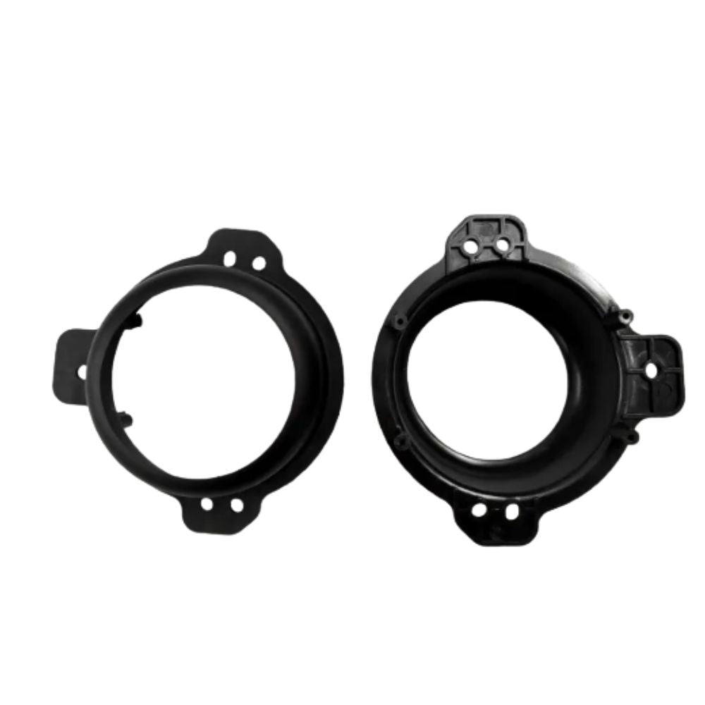 Mahindra Thar 2020+ 3 Inch Fog Lamp Bracket | Plastic | Matte Black | Adjustable Clamps | No Bumper Modification | Set of 2 