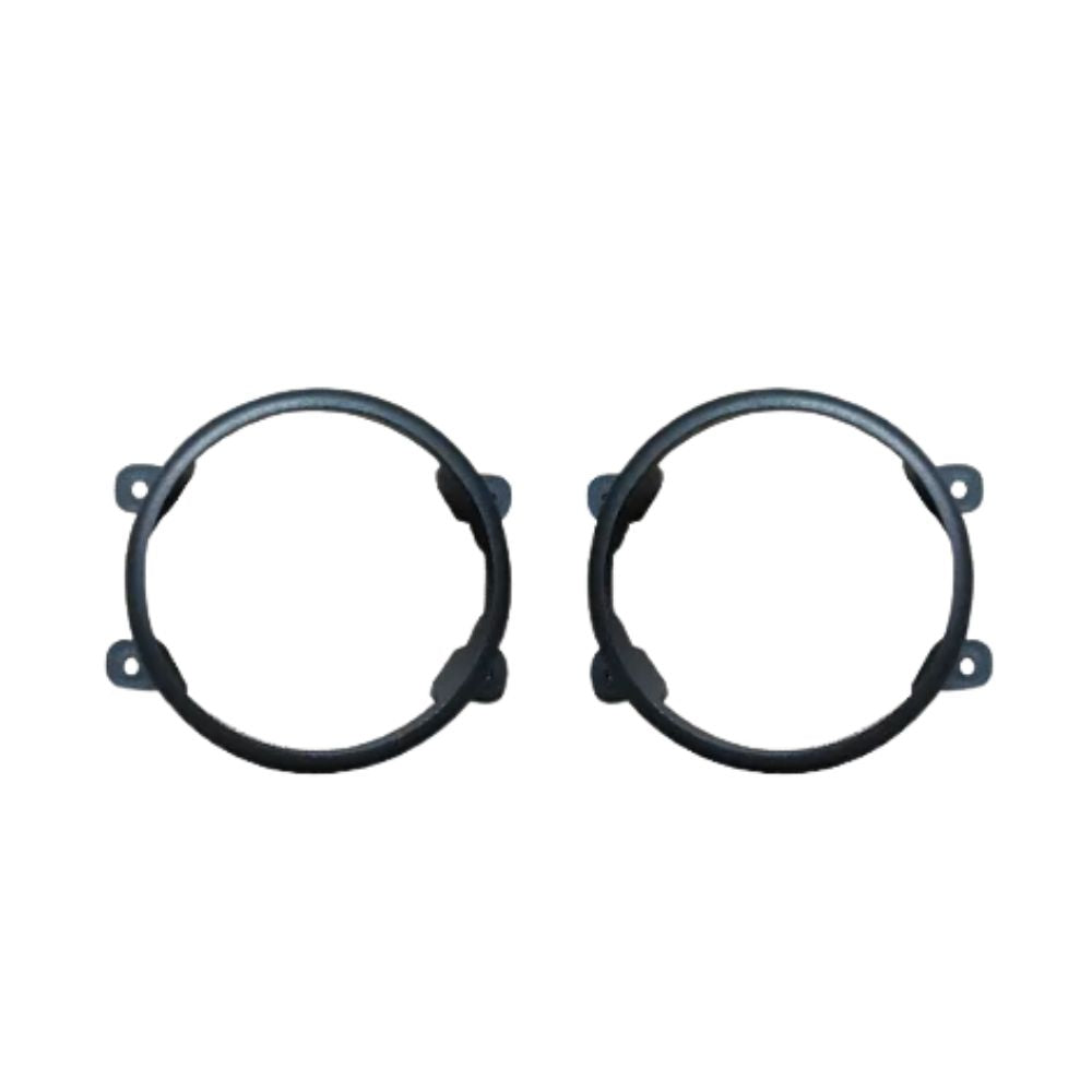  Mahindra Thar Roxx 2024+ 3 Inch Fog Lamp Bracket | Plastic | Matte Black | Adjustable Clamps | No Bumper Modification | Set of 2