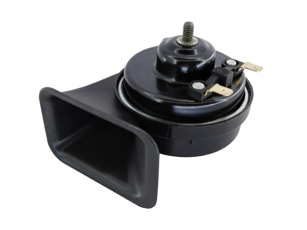 Hella Midnight Black TE10 12v Horn, 410/490Hz