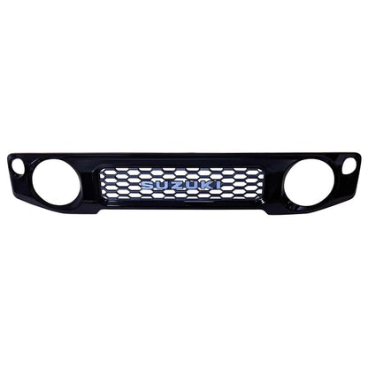 Black ABS Plastic Suzuki Jimny Front Grille with SUZUKI Logo | Matt & Glossy Finish