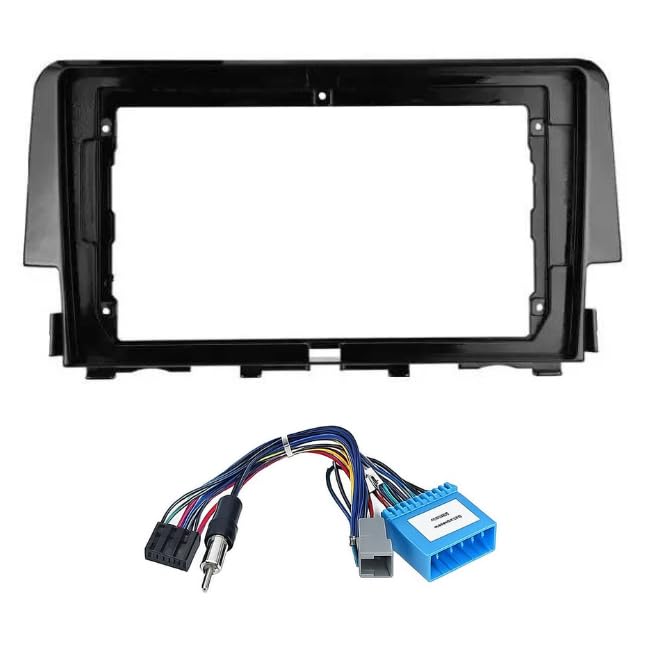 Android Stereo Frame (Suitable For Honda Civic 2018) 9 Inch with Power Cable Connector | Durable & Scratch-Resistant