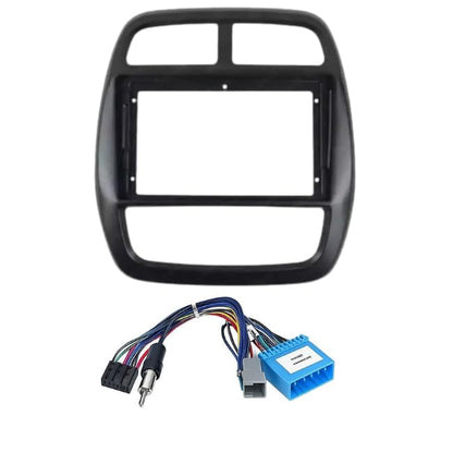 Android Stereo Frame (Suitable For Renault Kwid 2012-2019) 9 Inch with Power Cable Connector | Durable & Scratch-Resistant