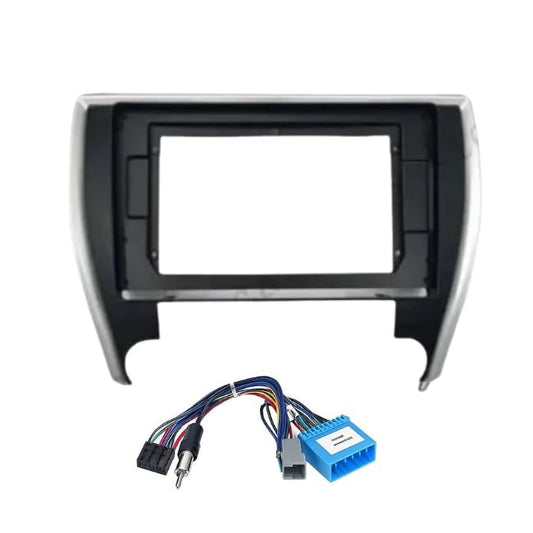 Android Frame – 9 Inch | Compatible with Toyota Camry (2014) | Black | Premium ABS | Scratch Resistant | Plug & Play Wiring