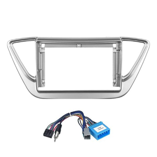 Android Stereo Frame 9 Inch (Suitable For Hyundai Verna 2018-2020) with Power Cable Connector