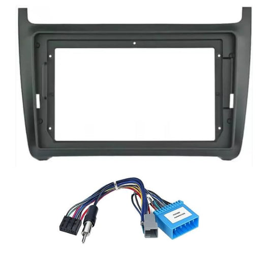Android Frame – 9 Inch | Compatible with Volkswagen Vento | Black | Premium ABS | Scratch Resistant | Plug & Play Wiring