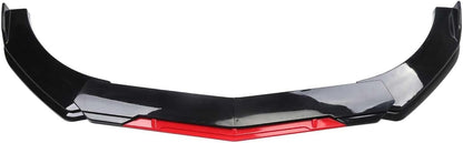 Front Bumper Lip Spoiler Bumper Spoiler 4 Split Front Bumper Spoiler Cover Trim Upgrade Scratch Resistant Protector Lightweight Aero