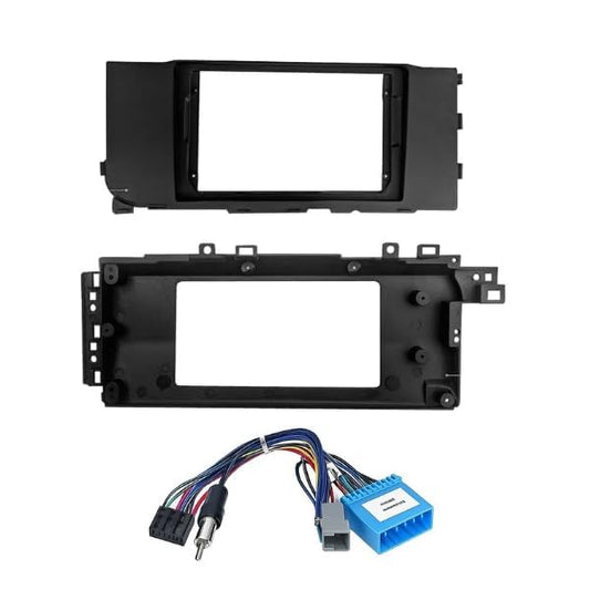 Android Frame – 9 Inch | Compatible with Hyundai Creta (2024 Onwards) | Black | Premium ABS | Scratch Resistant | Plug & Play Wiring