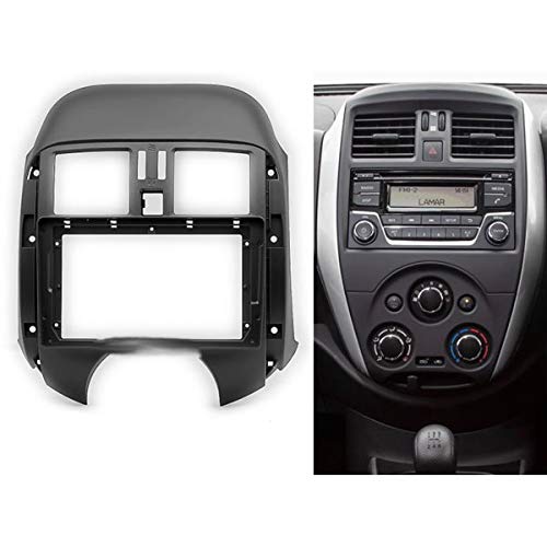 Android Frame – 9 Inch | Compatible with Nissan Almera / Sunny / Latio & Renault Scala | Black | Premium ABS | Scratch Resistant | Plug & Play Wiring