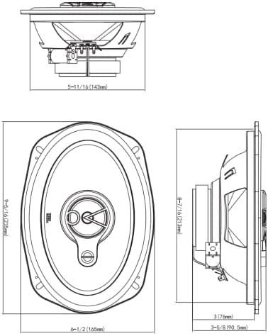 JBL Stage2 9634HI – 6″×9″ 3-Way High-Performance Car Speakers | Balanced Signature Sound