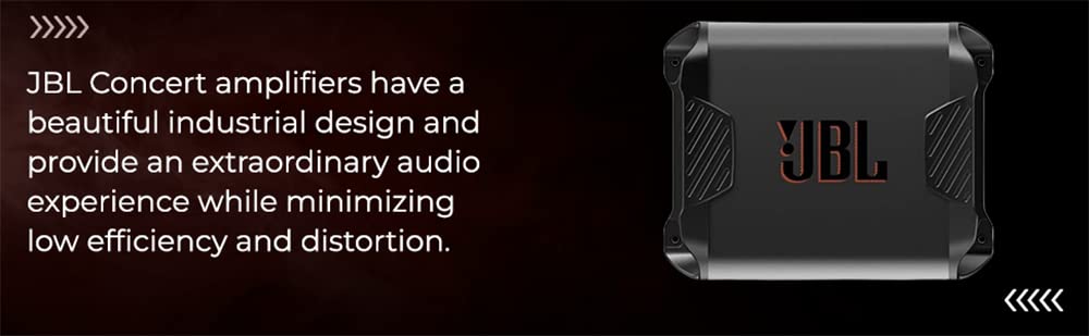 JBL Concert A704 – 1000W 4-Channel Compact Amplifier | Adjustable HPF/LPF | Auto Turn-On | Compatible with Speakers, Tube Subwoofers & Subwoofers