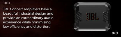 JBL Concert A704 – 1000W 4-Channel Compact Amplifier | Adjustable HPF/LPF | Auto Turn-On | Compatible with Speakers, Tube Subwoofers & Subwoofers