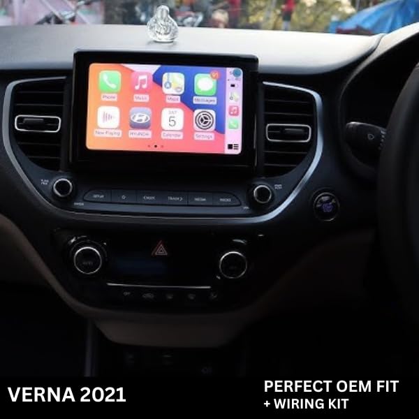 Android Stereo Frame 9 Inch (Suitable For Hyundai Verna 2021-2024) with Power Cable Connector