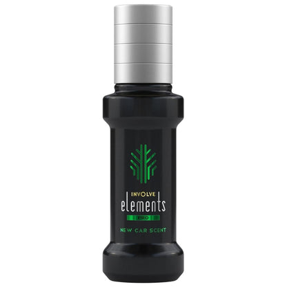 Involve your senses Elements Pro-New Car Scent - 30 ml | Strong Leather Car Scent Spray With Hanging Card|200 + Sprays | car perfumes and fresheners